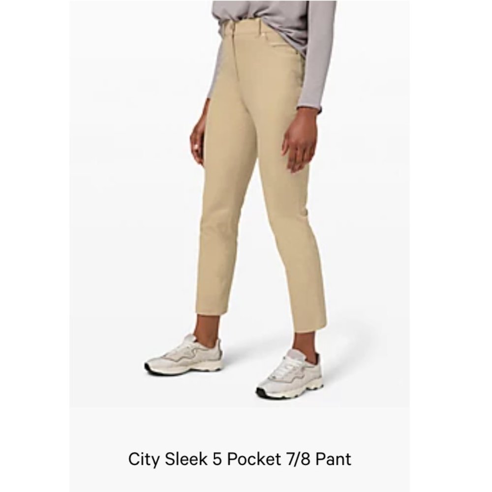 NWOT Lululemon City Sleek 5 Pocket 7/8 Pant